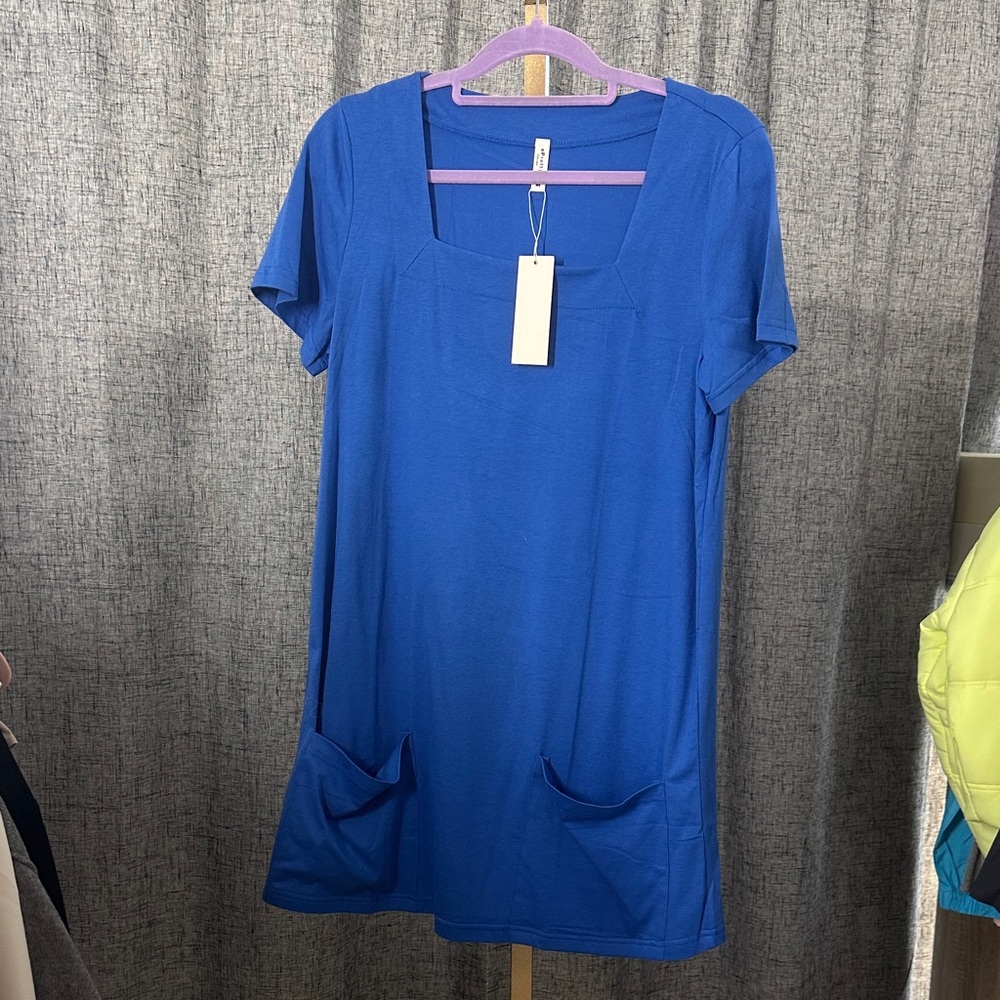 ePretty Royal Blue Mini Dress with Pockets